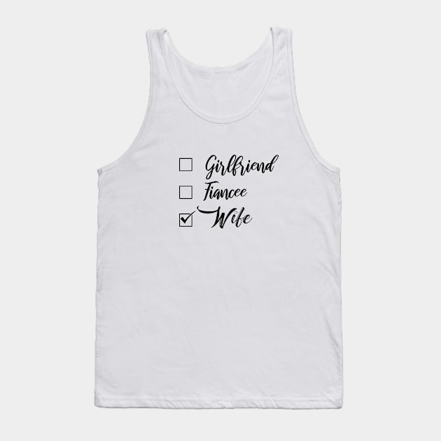 girlfriend fiancee wife Tank Top by bisho2412